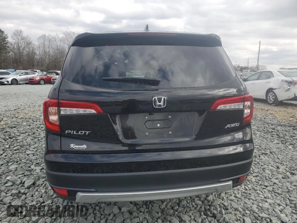 2022 Honda Pilot EX-L with VIN 5FNYF6H58NB017092, listed as a Copart auction lot 42502075 with 47,941 mi miles and Salvage Title. Bid and sale history available at carsss.com. Image 6.