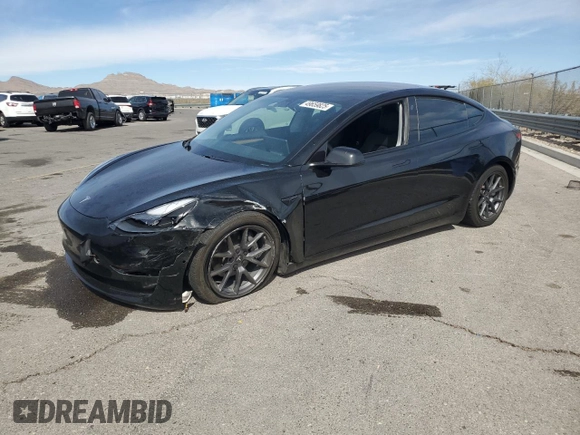 2021 Tesla Model 3 Standard Range Plus with VIN 5YJ3E1EA0MF997191, listed as a Copart auction lot 49659825 with 40,647 mi miles and Salvage Title. Bid and sale history available at DreamBid. Image 1.