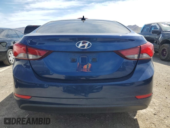 2016 Hyundai Elantra SE with VIN 5NPDH4AEXGH758842, listed as a Copart auction lot 49199524 with 155,813 mi miles and Clean Title. Bid and sale history available at DreamBid. Image 6.