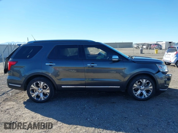 2018 Ford Explorer Platinum with VIN 1FM5K8HTXJGB79861, listed as a IAAI auction lot 41414463 with 76,146 mi miles. Bid and sale history available at carsss.com. Image 13.
