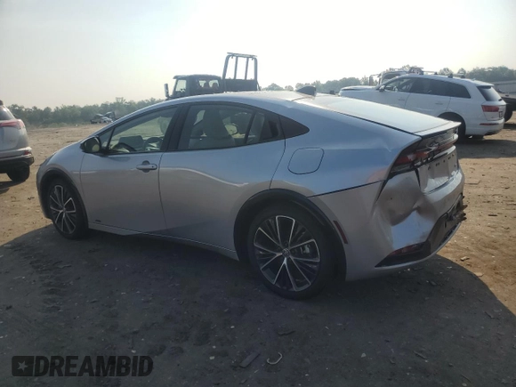 2024 Toyota Prius LE with VIN JTDADABU8R3020720, listed as a Copart auction lot 60815005 with 2,594 mi miles and Salvage title. Bid and sale history available at DreamBid. Image 2.