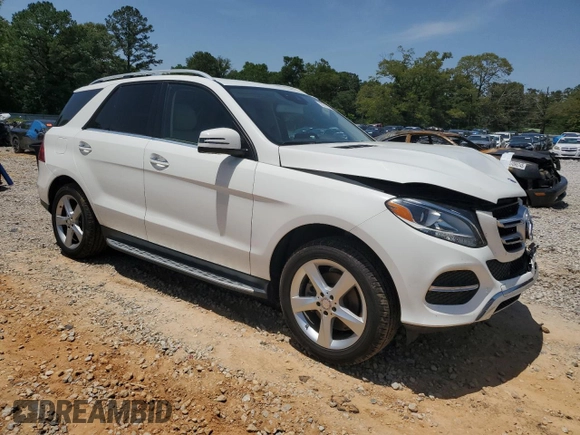 2017 Mercedes-Benz GLE 350 with VIN 4JGDA5JB6HA853368, listed as a Copart auction lot 57012235 with 165,602 mi miles and Salvage title. Bid and sale history available at DreamBid. Image 4.