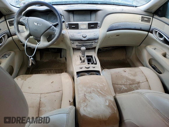 2011 Infiniti M37 with VIN JN1BY1AR5BM373456, listed as a Copart auction lot 73977884 with 0 mi miles and Salvage Title. Bid and sale history available at carsss.com. Image 8.
