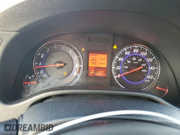 2008 Infiniti G35 x with VIN JNKBV61F98M280259, listed as a Copart auction lot 75548264 with 143,801 mi miles and Clean Title. Bid and sale history available at DreamBid. Image 9.