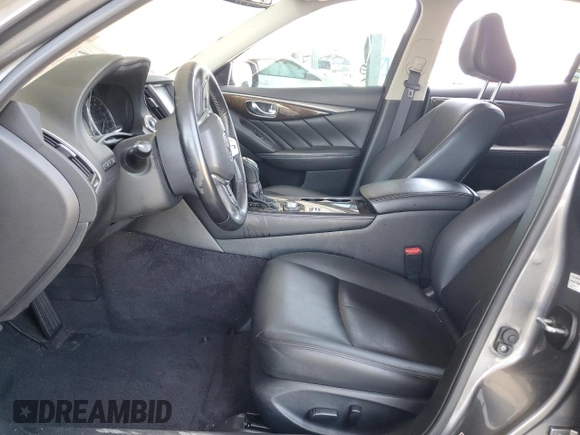 2019 Infiniti Q50 Luxe with VIN JN1EV7AP8KM514432, listed as a Copart auction lot 61669405 with 49,753 mi miles and Salvage title. Bid and sale history available at DreamBid. Image 7.