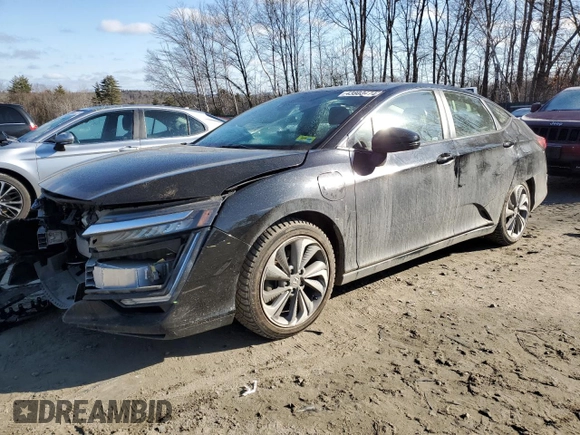 2018 Honda Clarity Plug-In Hybrid Touring with VIN JHMZC5F37JC019186, listed as a Copart auction lot 43803474 with 75,574 mi miles. Bid and sale history available at carsss.com. Image 1.