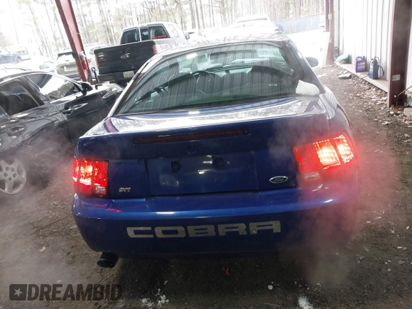 2003 Ford Mustang SVT Cobra with VIN 1FAFP48Y63F406945, listed as a IAAI auction lot 41395018 with 94,459 mi miles. Bid and sale history available at carsss.com. Image 16.