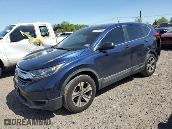 2017 Honda CR-V LX with VIN 2HKRW6H30HH222883, listed as a Copart auction lot 54750255 with 99,114 mi miles and Salvage Title. Bid and sale history available at DreamBid. Image 1.