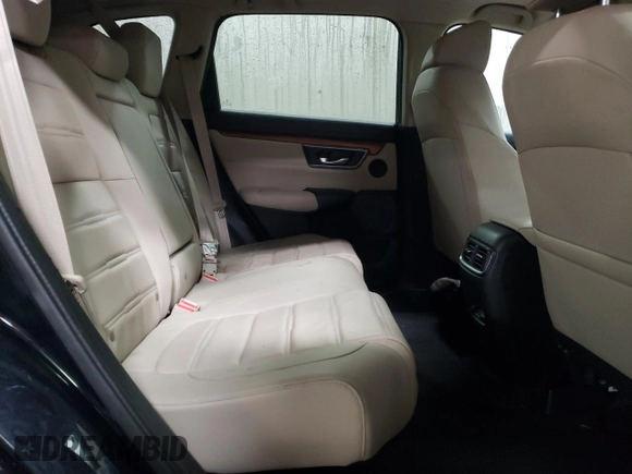 2017 Honda CR-V Touring with VIN 2HKRW2H91HH608340, listed as a Copart auction lot 43997625 with 58,446 mi miles and Salvage Title. Bid and sale history available at DreamBid. Image 10.