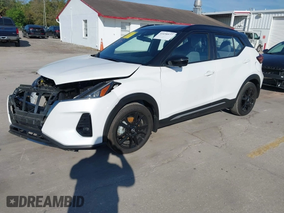 2023 Nissan Kicks SR with VIN 3N1CP5DV2PL525217, listed as a IAAI auction lot 41690577 with 9,556 mi miles and . Bid and sale history available at DreamBid. Image 17.
