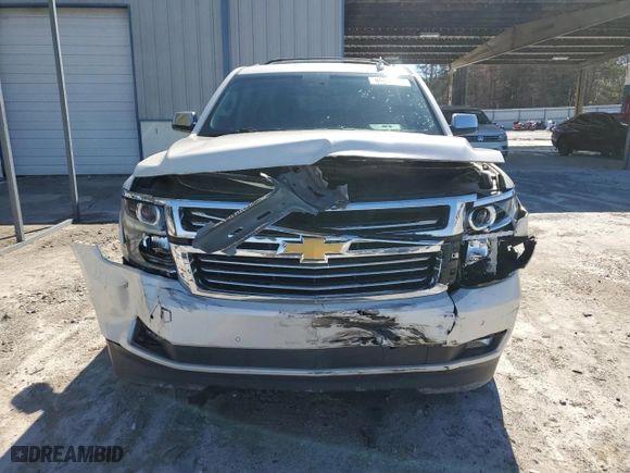 2015 Chevrolet Tahoe LTZ with VIN 1GNSCCKC5FR600193, listed as a Copart auction lot 44858305 with 136,259 mi miles and Salvage Title. Bid and sale history available at carsss.com. Image 5.