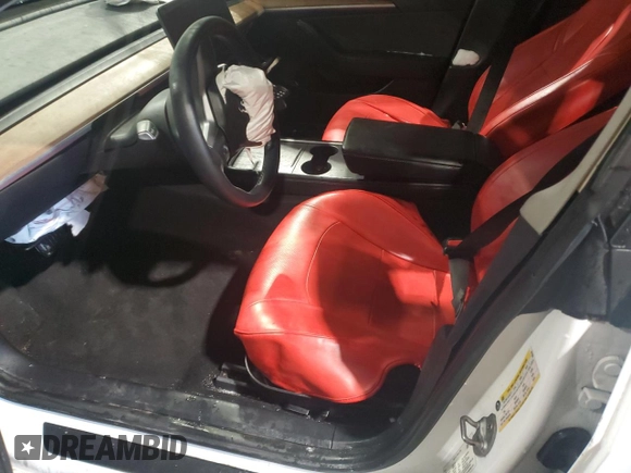 2021 Tesla Model 3 Standard Range Plus with VIN 5YJ3E1EA5MF987000, listed as a Copart auction lot 87638485 with Not Provided miles and Salvage Title. Bid and sale history available at DreamBid. Image 7.