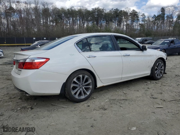 2014 Honda Accord Sedan Sport with VIN 1HGCR2F59EA158339, listed as a Copart auction lot 51212355 with 108,884 mi miles and Salvage Title. Bid and sale history available at carsss.com. Image 3.