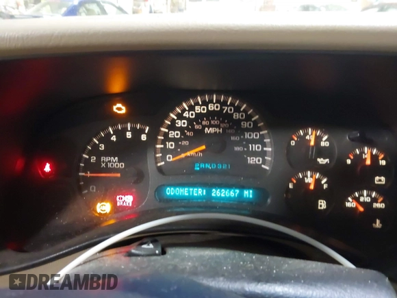 2004 Chevrolet Suburban LT z VIN 1GNFK16Z94J134187, wystawiony jako IAAI lot #41810015 z przebiegiem 262 667 mil mil oraz . Historia ofert i sprzedaży dostępna na DreamBid. Obrazek 7.