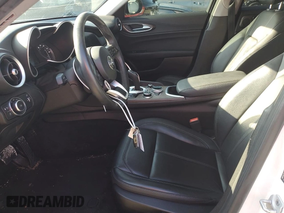 2020 Alfa Romeo Giulia Ti Sport with VIN ZARFAMBN8L7634911, listed as a Copart auction lot 80492774 with 21,056 mi miles and Salvage title. Bid and sale history available at DreamBid. Image 7.