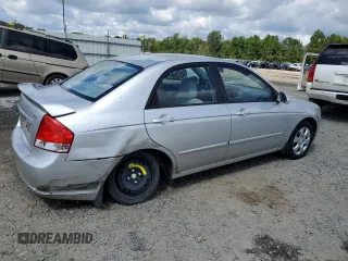 2009 Kia Spectra EX with VIN KNAFE221395597123, listed as a Copart auction lot 71639824 with 83,203 mi miles and Salvage Title. Bid and sale history available at carsss.com. Image 3.