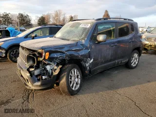 2020 Jeep Renegade Latitude with VIN ZACNJBBB3LPL73459, listed as a Copart auction lot 45799035 with 33,856 mi miles and Salvage Title. Bid and sale history available at carsss.com. Image 1.