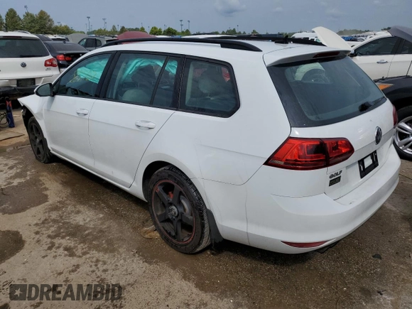 2016 Volkswagen Golf SportWagen TSI S with VIN 3VWC17AU1GM503254, listed as a Copart auction lot 63595164 with 85,507 mi miles and Salvage Title. Bid and sale history available at carsss.com. Image 2.