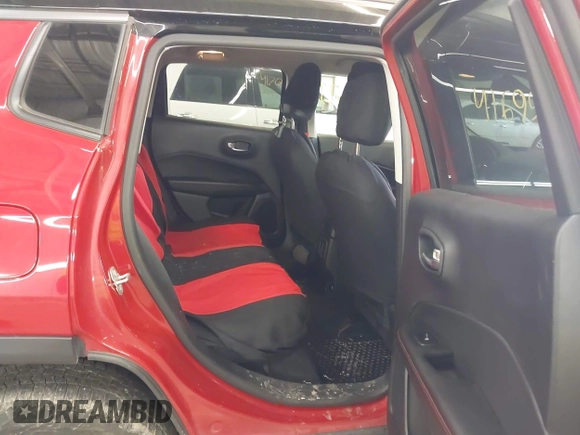2018 Jeep Compass Trailhawk with VIN 3C4NJDDB7JT234551, listed as a IAAI auction lot 41695627 with 65,381 mi miles and . Bid and sale history available at carsss.com. Image 8.