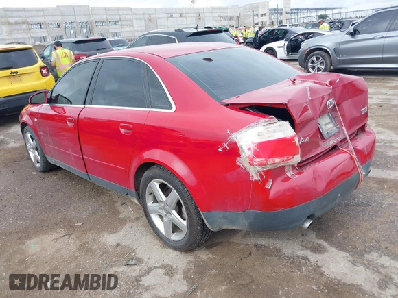 2003 Audi A4 3.0L with VIN WAULT68E23A254280, listed as a IAAI auction lot 42492694 with Not provided miles and . Bid and sale history available at DreamBid. Image 3.