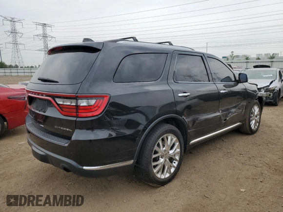 2015 Dodge Durango Citadel with VIN 1C4SDHET2FC771291, listed as a Copart auction lot 60902455 with 130,206 mi miles and Salvage title. Bid and sale history available at DreamBid. Image 3.