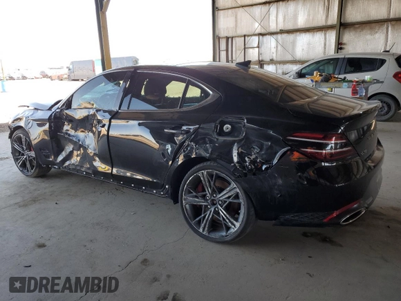 2024 Genesis G70 Sport Advanced with VIN KMTG54SE5RU139337, listed as a Copart auction lot 57085735 with 1,290 mi miles and Salvage Title. Bid and sale history available at DreamBid. Image 2.