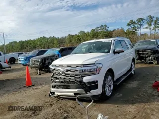2023 Ford Expedition Platinum with VIN 1FMJU1M84PEA23756, listed as a Copart auction lot 42964505 with 22,613 mi miles and Salvage Title. Bid and sale history available at carsss.com. Image 11.