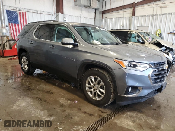 2020 Chevrolet Traverse LT Cloth z VIN 1GNEVGKW1LJ324016, wystawiony jako Copart lot #50930445 z przebiegiem 152 112 mil mil oraz Nie do naprawy • Non repairable. Historia ofert i sprzedaży dostępna na DreamBid. Obrazek 4.