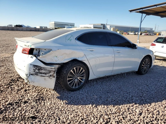 2018 Acura TLX w/Advance Pkg with VIN 19UUB2F7XJA003691, listed as a Copart auction lot 41825895 with 82,066 mi miles and Salvage Title. Bid and sale history available at carsss.com. Image 3.