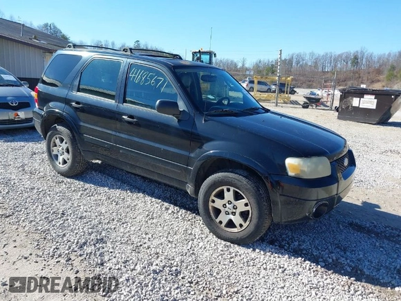 2005 Ford Escape Limited with VIN 1FMCU04155KE23314, listed as a IAAI auction lot 41685671 with 265,731 mi miles and . Bid and sale history available at DreamBid. Image 1.