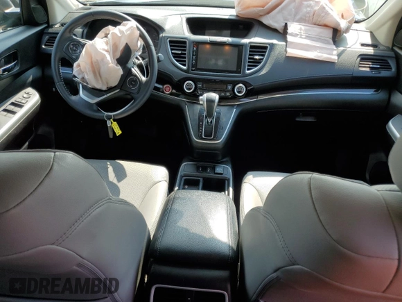 2015 Honda CR-V EX-L with VIN 5J6RM4H70FL064335, listed as a Copart auction lot 62815244 with 104,396 mi miles and Salvage Title. Bid and sale history available at carsss.com. Image 8.