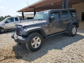 2014 Jeep Wrangler Unlimited Sport with VIN 1C4BJWDG9EL260399, listed as a Copart auction lot 63716055 with 128,125 mi miles and Salvage title. Bid and sale history available at DreamBid. Image 1.