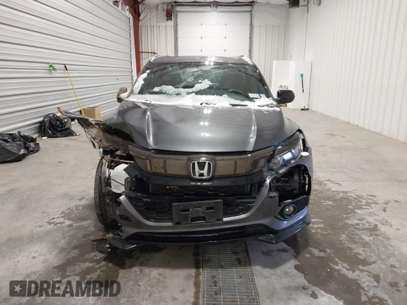 2022 Honda HR-V Sport with VIN 3CZRU6H17NM710927, listed as a IAAI auction lot 41524421 with 55,267 mi miles. Bid and sale history available at carsss.com. Image 12.