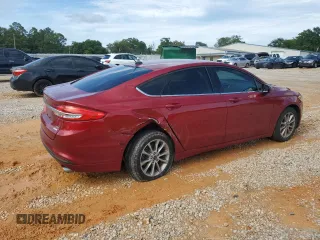 2017 Ford Fusion SE with VIN 3FA6P0HD0HR332955, listed as a Copart auction lot 58536145 with 43,064 mi miles and Salvage title. Bid and sale history available at DreamBid. Image 3.