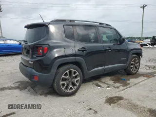 2017 Jeep Renegade Altitude with VIN ZACCJABB4HPG38515, listed as a Copart auction lot 58503415 with 104,040 mi miles and Salvage title. Bid and sale history available at DreamBid. Image 3.