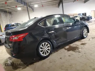 2018 Nissan Sentra SV with VIN 3N1AB7AP8JL634506, listed as a Copart auction lot 53951815 with 47,132 mi miles and Salvage Title. Bid and sale history available at DreamBid. Image 3.