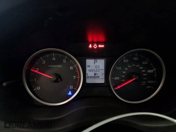 2015 Subaru Forester 2.5i with VIN JF2SJABC9FH497869, listed as a Copart auction lot 54498705 with 188,520 mi miles and Salvage Title. Bid and sale history available at carsss.com. Image 9.