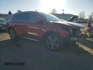 2019 Acura MDX Technology with VIN 5J8YD4H59KL003061, listed as a Copart auction lot 53265705 with 128,062 mi miles and Salvage title. Bid and sale history available at DreamBid. Image 4.
