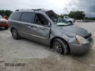 2012 Kia Sedona EX with VIN KNDMH4C71C6427585, listed as a Copart auction lot 62286314 with 0 mi miles and Salvage Title. Bid and sale history available at carsss.com. Image 4.