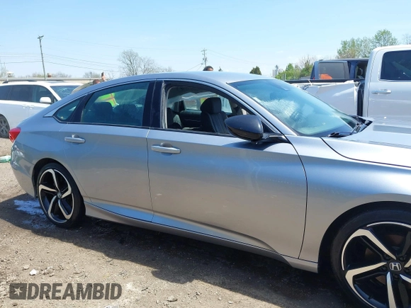 2022 Honda Accord Sedan Sport SE with VIN 1HGCV1F43NA080895, listed as a IAAI auction lot 42117518 with 39,519 mi miles. Bid and sale history available at carsss.com. Image 13.