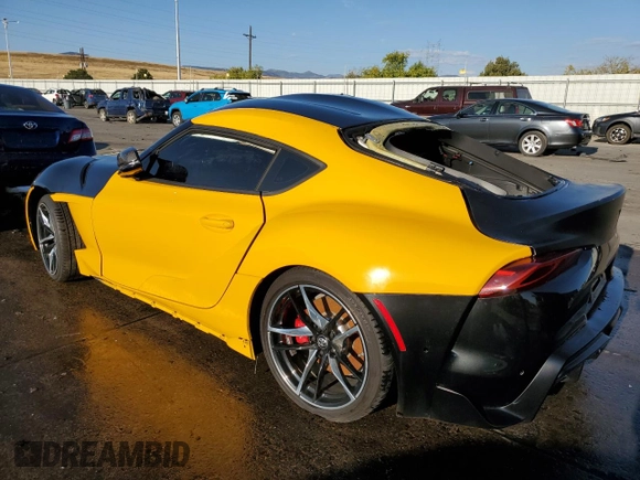 2022 Toyota GR Supra 3.0 with VIN WZ1DB0C09NW048030, listed as a Copart auction lot 62648894 with 0 mi miles and Non Repairable. Bid and sale history available at carsss.com. Image 2.