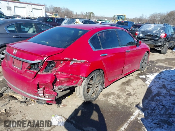 2016 Honda Accord Sport with VIN 1HGCR2F5XGA096551, listed as a IAAI auction lot 41354828 with 264,720 mi miles and . Bid and sale history available at DreamBid. Image 4.