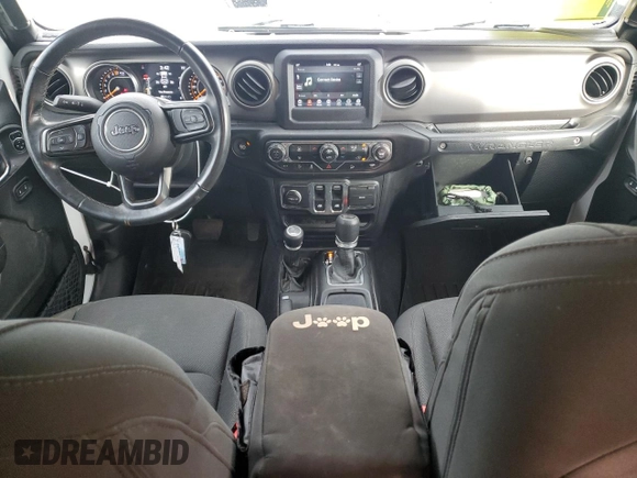2020 Jeep Wrangler Sport with VIN 1C4GJXAG4LW210506, listed as a Copart auction lot 81745024 with 28,863 mi miles and Salvage title. Bid and sale history available at DreamBid. Image 8.
