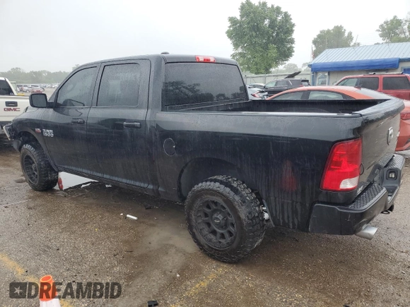 2017 Ram 1500 Express with VIN 1C6RR7KT5HS846449, listed as a Copart auction lot 55813295 with 77,539 mi miles and Salvage title. Bid and sale history available at DreamBid. Image 2.