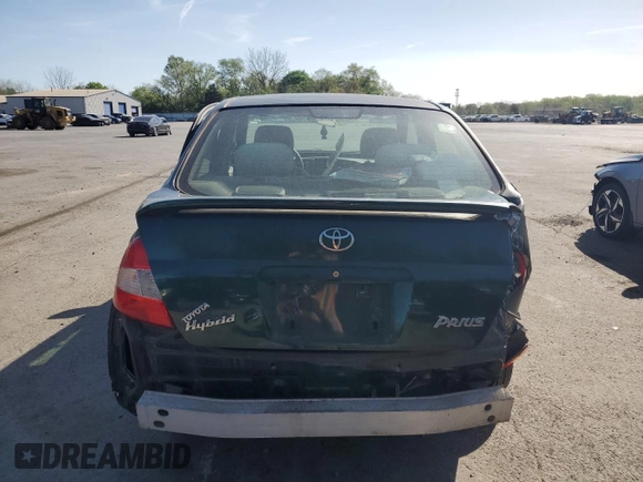 2001 Toyota Prius with VIN JT2BK12U310028135, listed as a Copart auction lot 54624505 with Not Provided miles and Salvage Title. Bid and sale history available at DreamBid. Image 6.