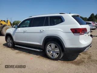 2018 Volkswagen Atlas SEL Premium z VIN 1V2NR2CAXJC539249, wystawiony jako Copart lot #55992035 z przebiegiem 132 814 mil mil oraz Szkoda całkowita • Salvage title. Historia ofert i sprzedaży dostępna na DreamBid. Obrazek 2.