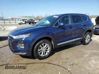 2019 Hyundai Santa Fe SE with VIN 5NMS23AD0KH106926, listed as a Copart auction lot 52453835 with 95,465 mi miles and Salvage Title. Bid and sale history available at carsss.com. Image 1.