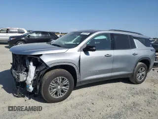 2024 Chevrolet Traverse FWD LT z VIN 1GNERGKS6RJ172793, wystawiony jako Copart lot #53921255 z przebiegiem 12 141 mil mil oraz Szkoda całkowita • Salvage title. Historia ofert i sprzedaży dostępna na DreamBid. Obrazek 1.