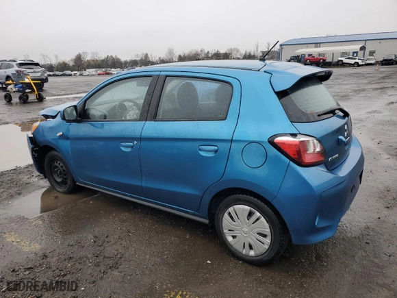 2022 Mitsubishi Mirage ES with VIN ML32AUHJ4NH008432, listed as a Copart auction lot 50357545 with 32,850 mi miles and Salvage Title. Bid and sale history available at carsss.com. Image 2.