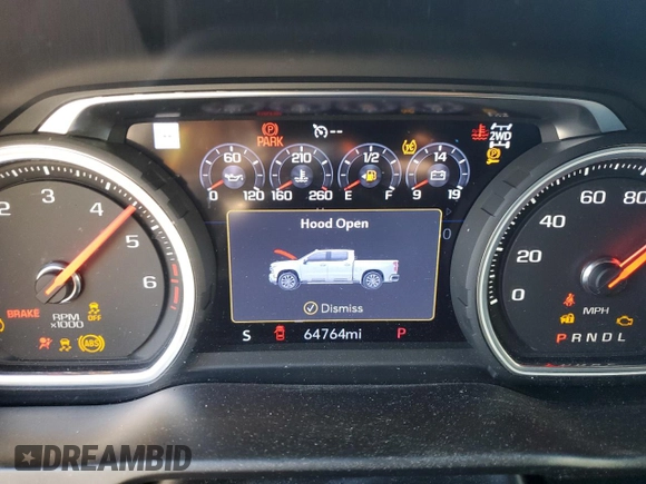 2019 Chevrolet Silverado 1500 High Country with VIN 3GCUYHED9KG249819, listed as a Copart auction lot 43785475 with 64,764 mi miles and Salvage Title. Bid and sale history available at carsss.com. Image 9.